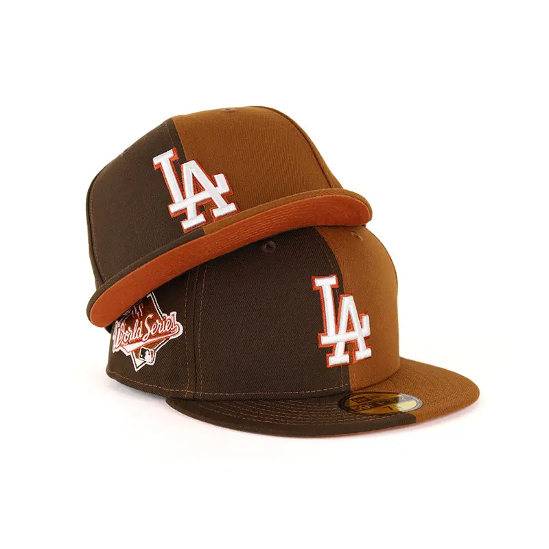1988 World Series Los Angeles Dodgers Walnut Peanut Split 59Fifty Fitted Cap