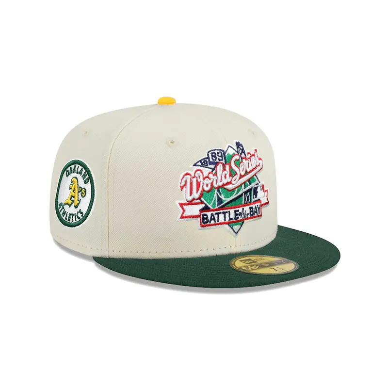 1989 Battle of the Bay Athletics Chrome Alternate Logo Hat – 59Fifty Fitted
