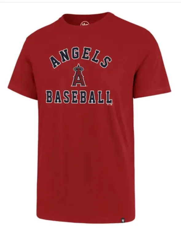 ’47 Brand Angels Red Varsity Arch Super Rival T-Shirt