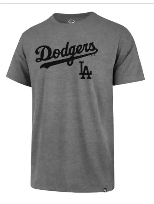 ’47 Brand Dodgers Slate Grey Pregame Super Rival Tee