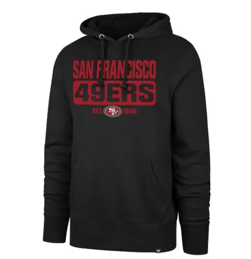 ’47 Brand San Francisco 49ers Box Out Headline Hoodie