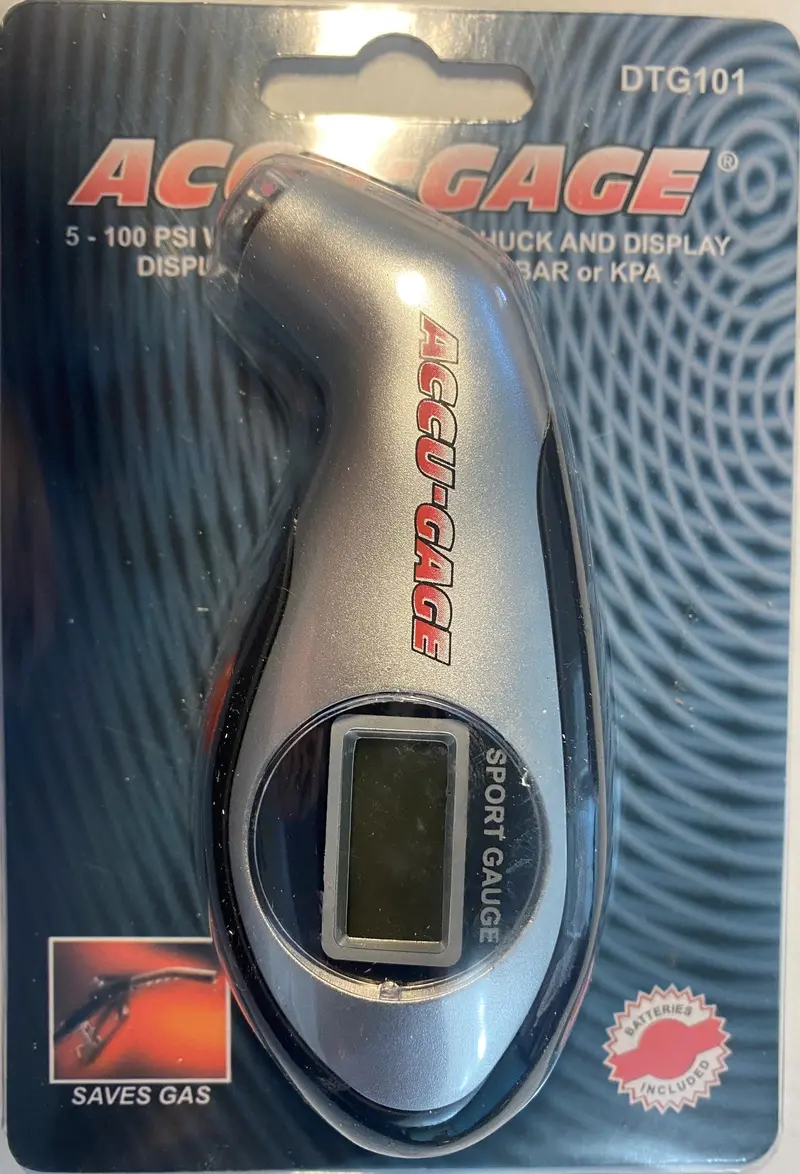 Accu-Gage DTG101 Digital Pressure Gauge – Backlit Display, 5–100 PSI Range