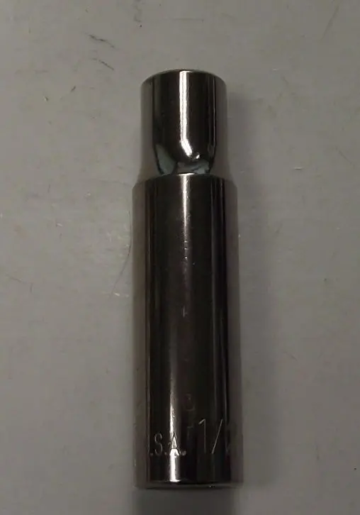Allen 1/2″ Drive Deep Socket — 1/2″ Size, 6-Point — USA-Made