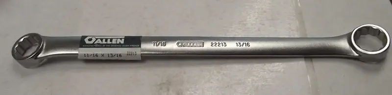 Allen 12-Point Box End Wrench Set – 11/16″ x 13/16″, Forged Steel, Made in USA (Model 22213)