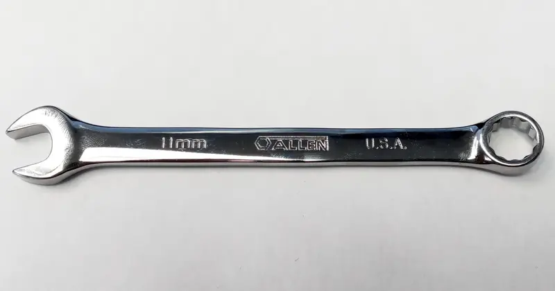 Allen 20417 11mm Combination Wrench — 12-Point, Full-Polish Finish, Metric, USA-Made