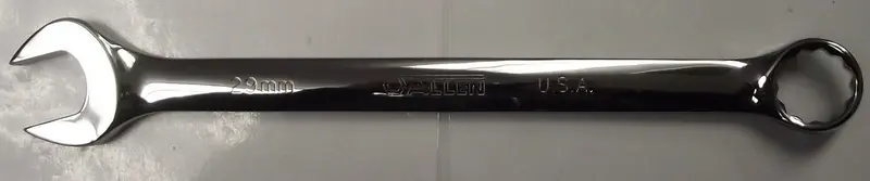 Allen 29mm 12-Point Combination Wrench – Full Polish Finish, Model 20434, USA