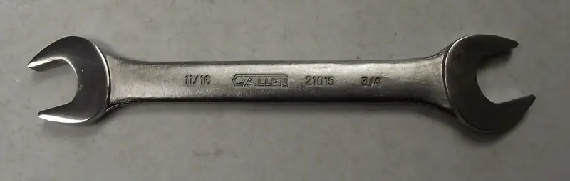 Allen 3/4-Inch x 11/16-Inch Open-End Wrench – Chrome-Finished, USA-Made Hand Tool (Model 21015)