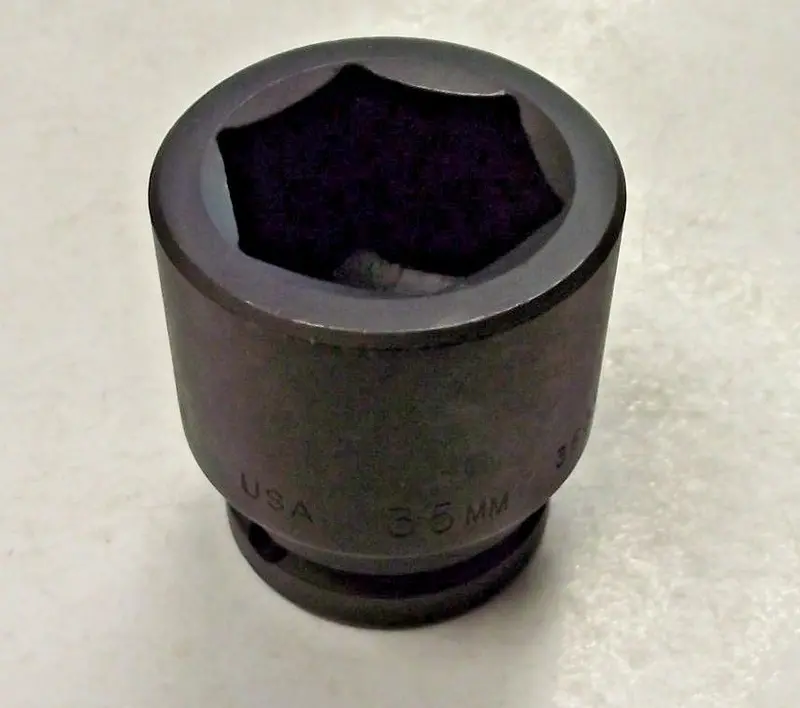 Allen 35mm 3/4-Inch Drive 6-Point Impact Socket – Heavy-Duty Metric Fit (Model 36335)