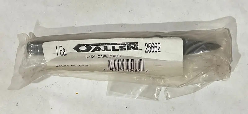 Allen 5-1/2″ Cape Chisel – Narrow Blade for Grooving, Slotting, and Mortising Tasks