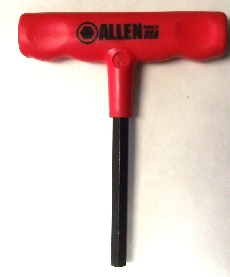 Allen 57318 3/8-Inch Cushion-Grip T-Handle Hex Wrench – 6-1/4-Inch Length (USA)