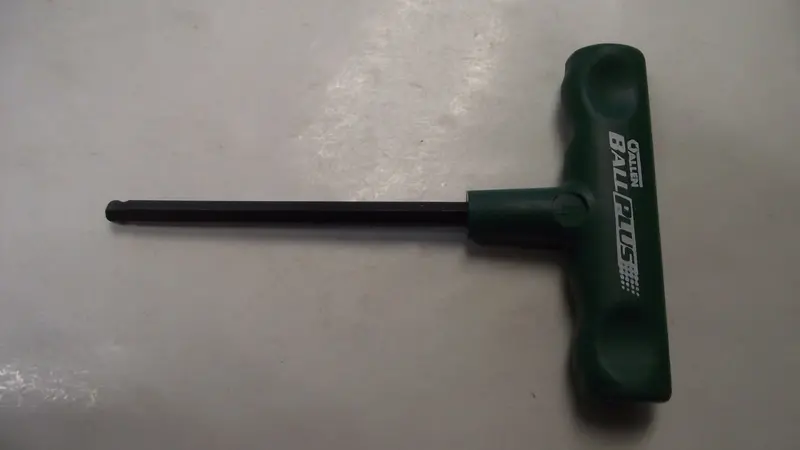 Allen 57616 Cushion-Grip T-Handle Hex Key — 1/4-Inch, 6-Inch Length, Ball-End, USA