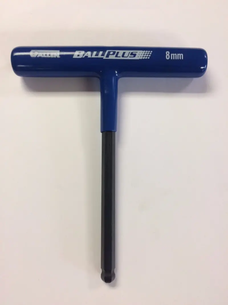 Allen 57642 8mm Ball-End T-Handle Hex Key – Cushion-Grip Comfort Design, USA-Made