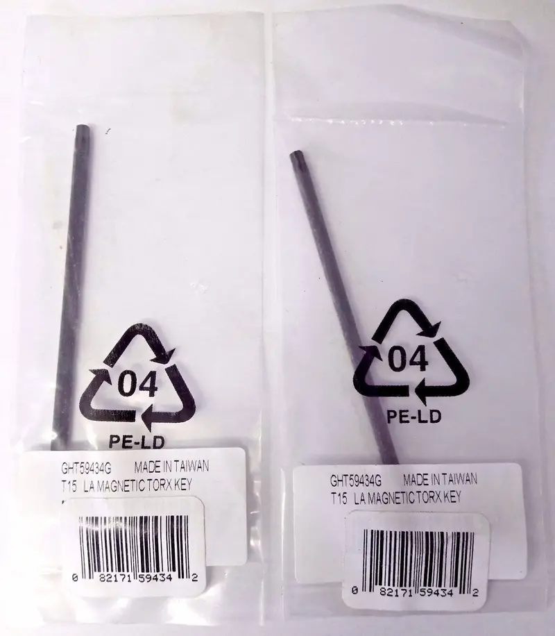 Allen 59434G T15 Long Magnetic Torx Key Wrench – 2-Pack