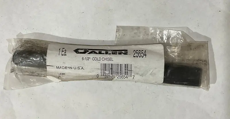 Allen 6-1/2″ Cold Chisel – Balanced Design for Controlled, Efficient Metal Cutting