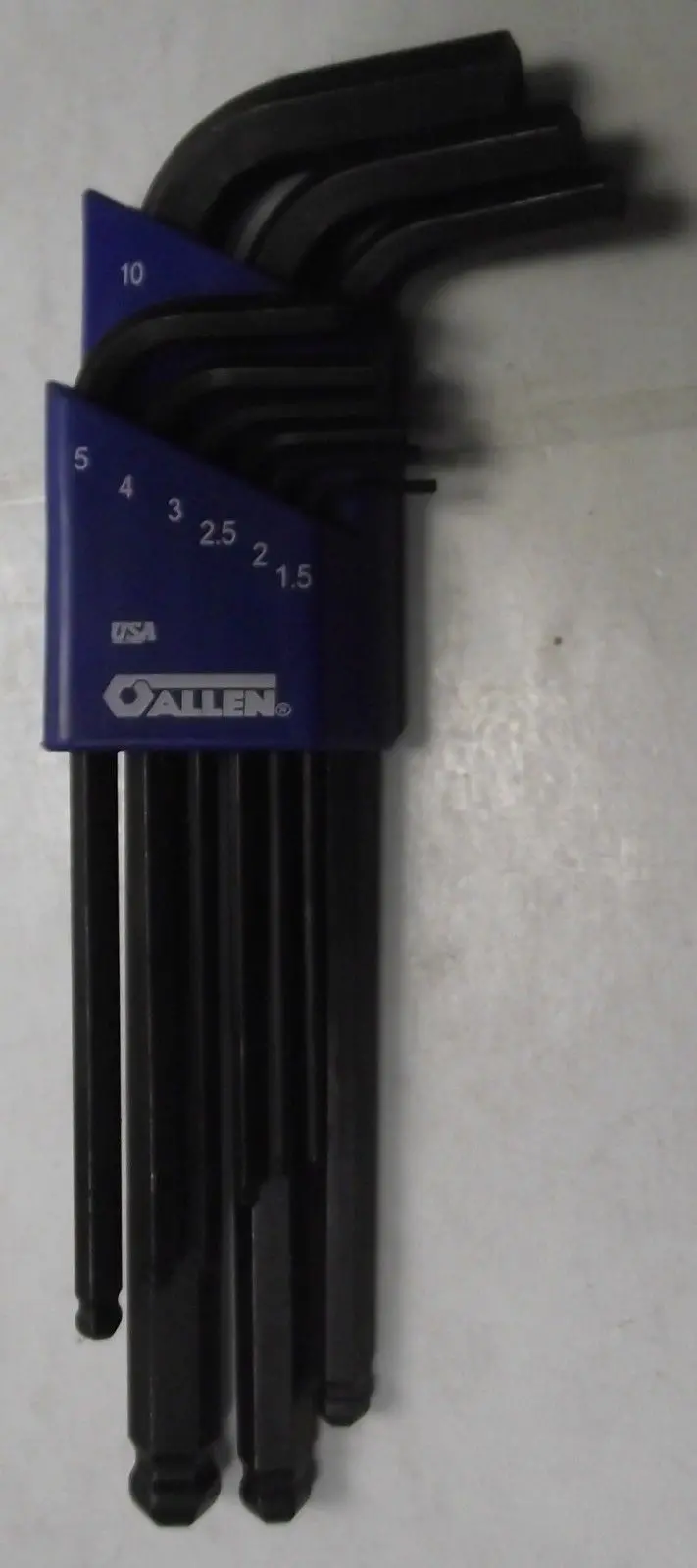 Allen Ball-End Hex Key Set – 9-Piece Metric Kit with Rounded Tips for Offset Access
