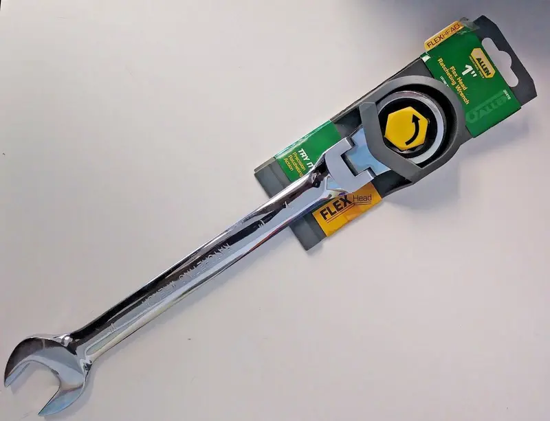 Allen Flex Head Ratcheting Wrench – 1″ Size, Compact Design with Adjustable Head