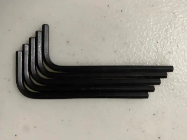 Allen Hex Key Set — 5-Piece SA 9/64″ Set, Made in USA