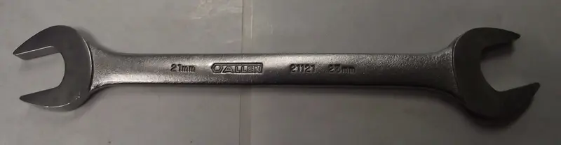 Allen Open-End Wrench — 21 mm to 23 mm — Heavy-Duty USA-Made