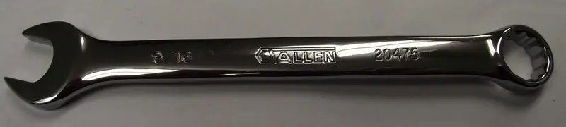 Allen SAE 9/16-Inch 12-Point Full-Polish Combo Wrench – Made in USA