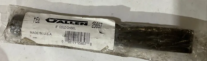 Allen USA-Made 8-Inch Cold Chisel – Heavy-Duty Forging Tool