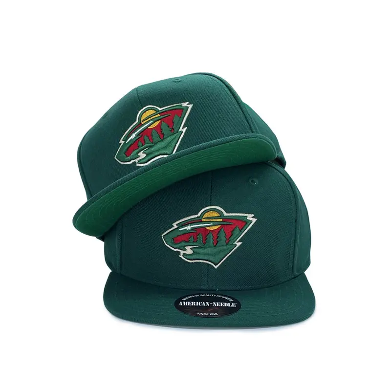 American Needle Minnesota Wild Forest Green NHL Snapback Cap