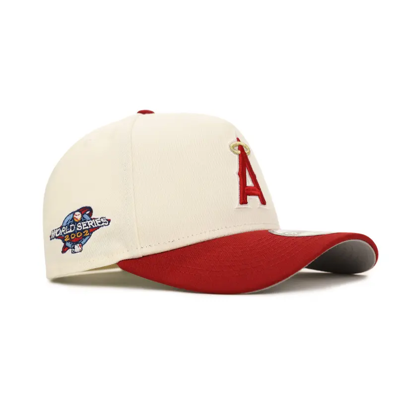Anaheim Angels 2002 World Series Chrome Red Two-Tone SP 9Forty A-Frame Snapback Hat