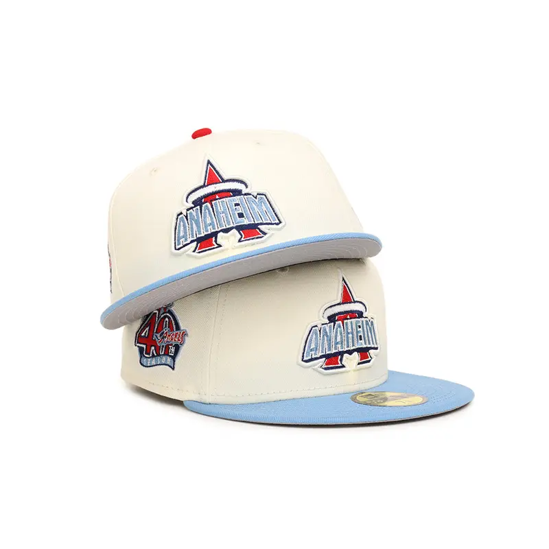 Anaheim Angels 40th Anniversary Cap – Chrome Sky Blue Two-Tone SP 59Fifty Fitted