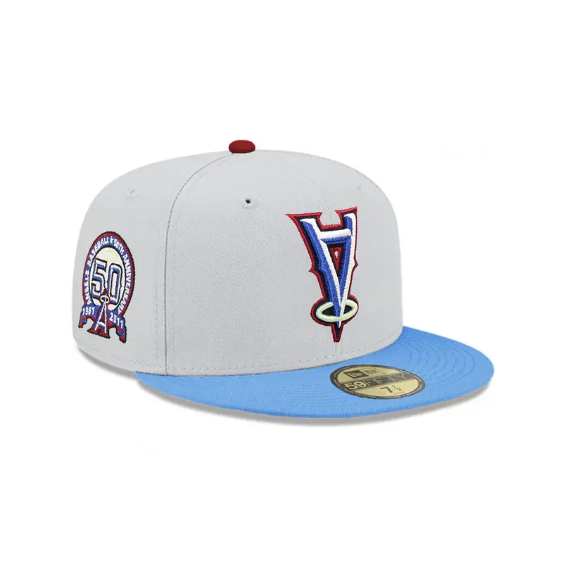 Anaheim Angels 50th Anniversary SP 59Fifty Fitted – Upside-Down Stone Blue Two-Tone