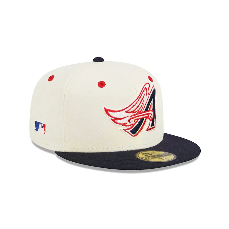 Anaheim Angels Batterman Logo Hat – Chrome Navy Two-Tone 59Fifty