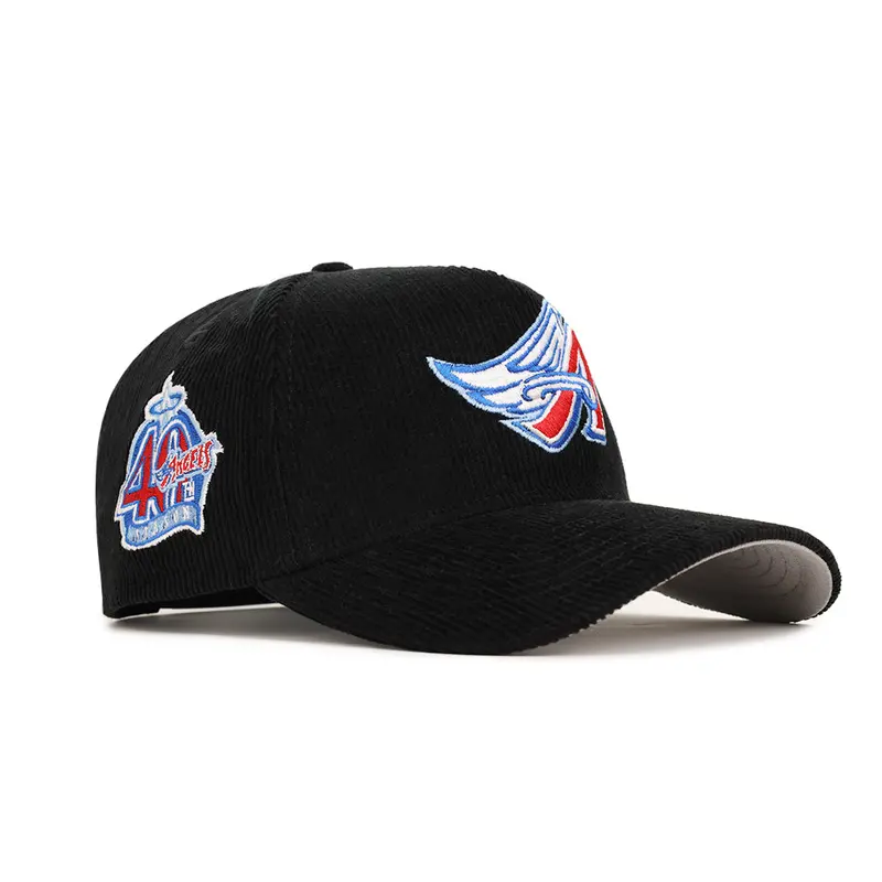 Anaheim Angels Black Corduroy 40th Anniversary SP 9Forty A-Frame Snapback