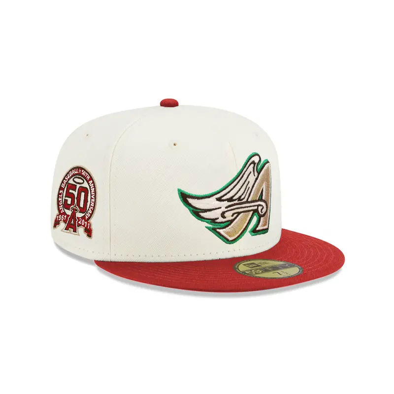 Anaheim Angels Fitted Cap – Chrome Pinot Dual-Tone 50th Anniversary Edition