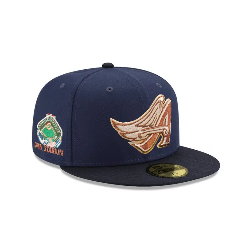 Anaheim Angels Oceanside Blue & Navy 2-Tone Angel Stadium SP 59Fifty Fitted Cap