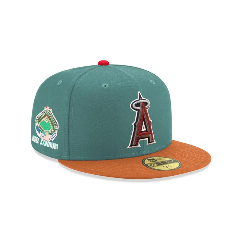 Anaheim Angels Pine Green & Brown 59Fifty Fitted Cap – Angel Stadium Theme
