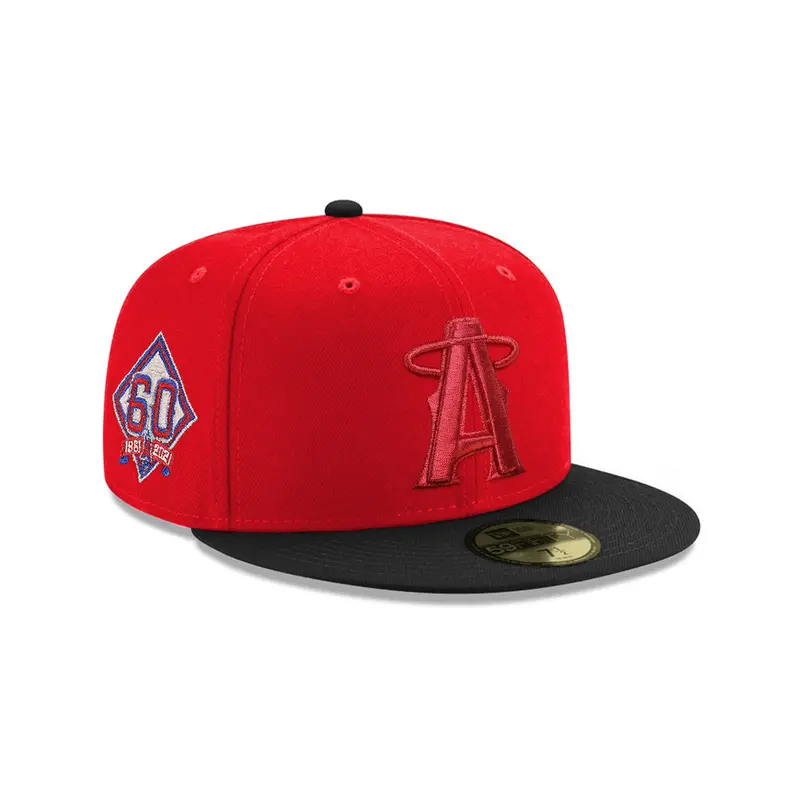 Anaheim Angels Red & Black 60th Anniversary SP 59Fifty Fitted Cap