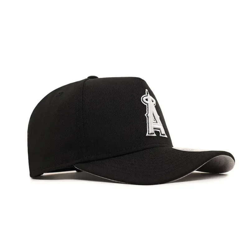 Anaheim Angels SP 9Forty A-Frame Snapback – Black on White Design