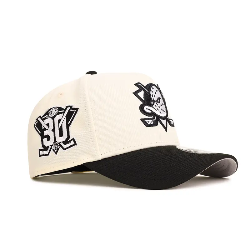 Anaheim Ducks 30th Anniversary Chrome-Black Two-Tone Special Edition 9Forty A-Frame Snapback