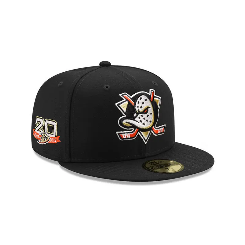 Anaheim Ducks Black 20th Anniversary SP NHL 59Fifty Fitted Cap