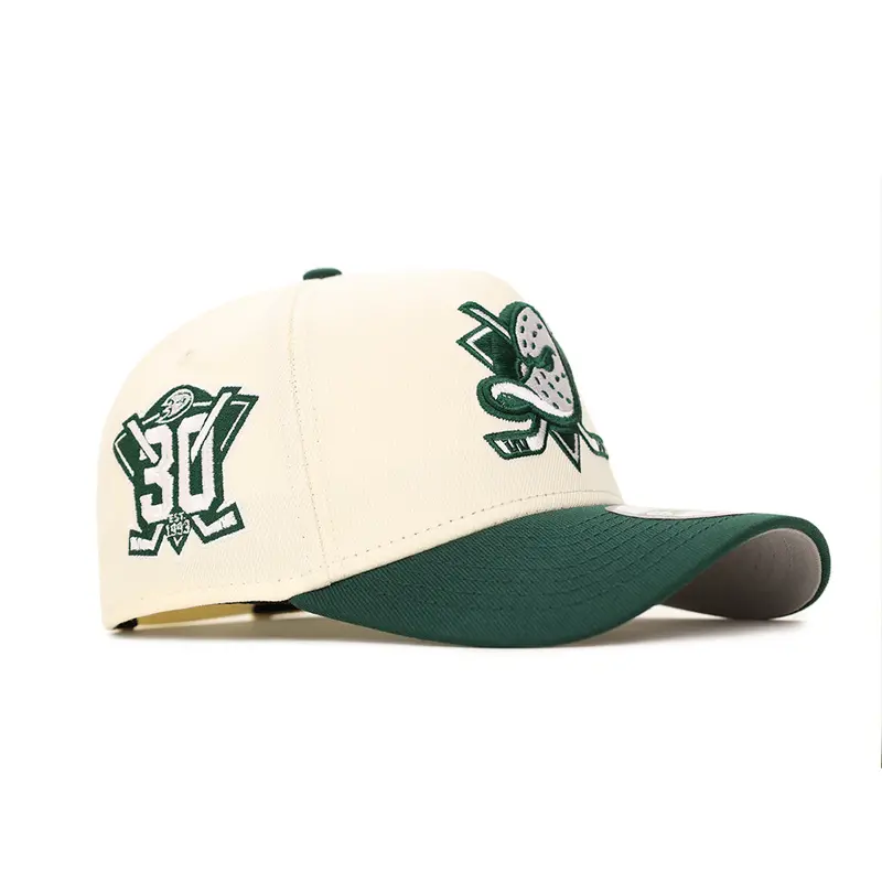 Anaheim Ducks Chrome Green 30th Anniversary NHL 9Forty A-Frame Snapback