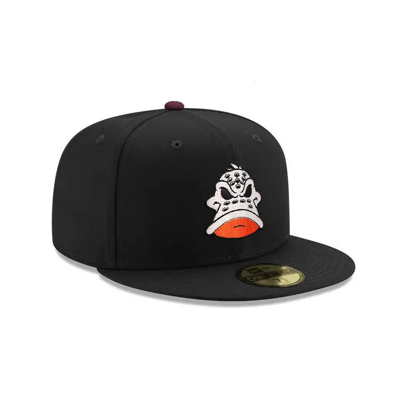 Anaheim Ducks Wild Wing Mascot Black 59Fifty Fitted NHL Cap