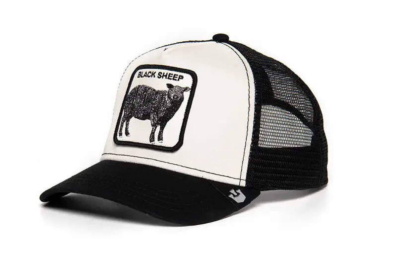 Animal Farm Black Sheep White Trucker Snapback