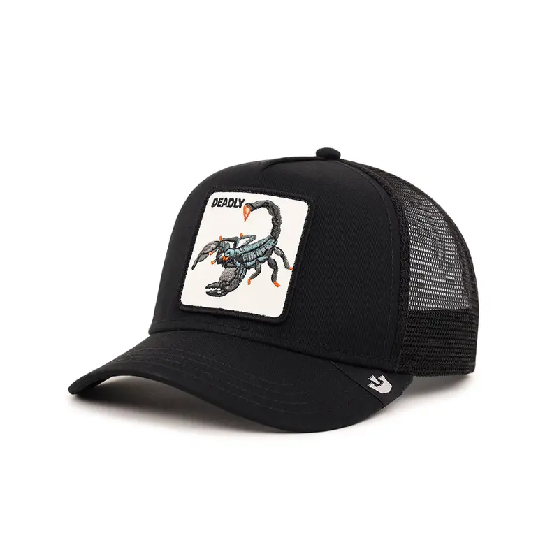 Animal Farm Deadly Scorpion Black Trucker Snapback