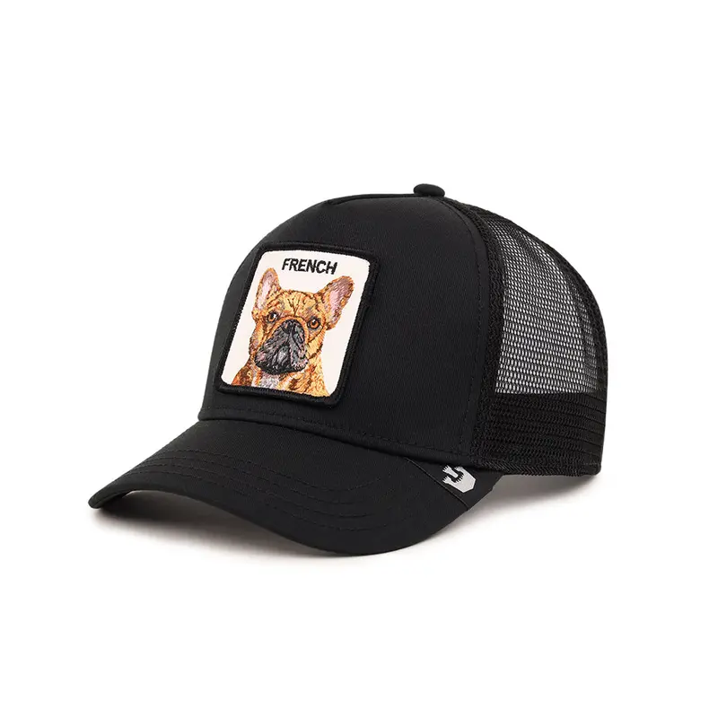 Animal Farm Frenchie Black Mesh Back Trucker Snapback