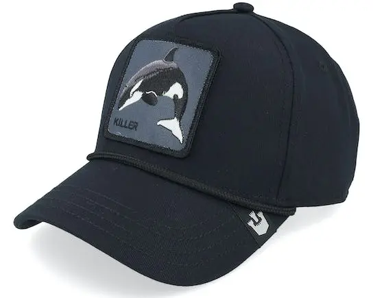 Animal Farm Killer Whale Minimalist Black Snapback
