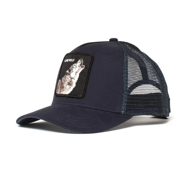 Animal Farm Lone Wolf Navy Trucker Snapback Hat
