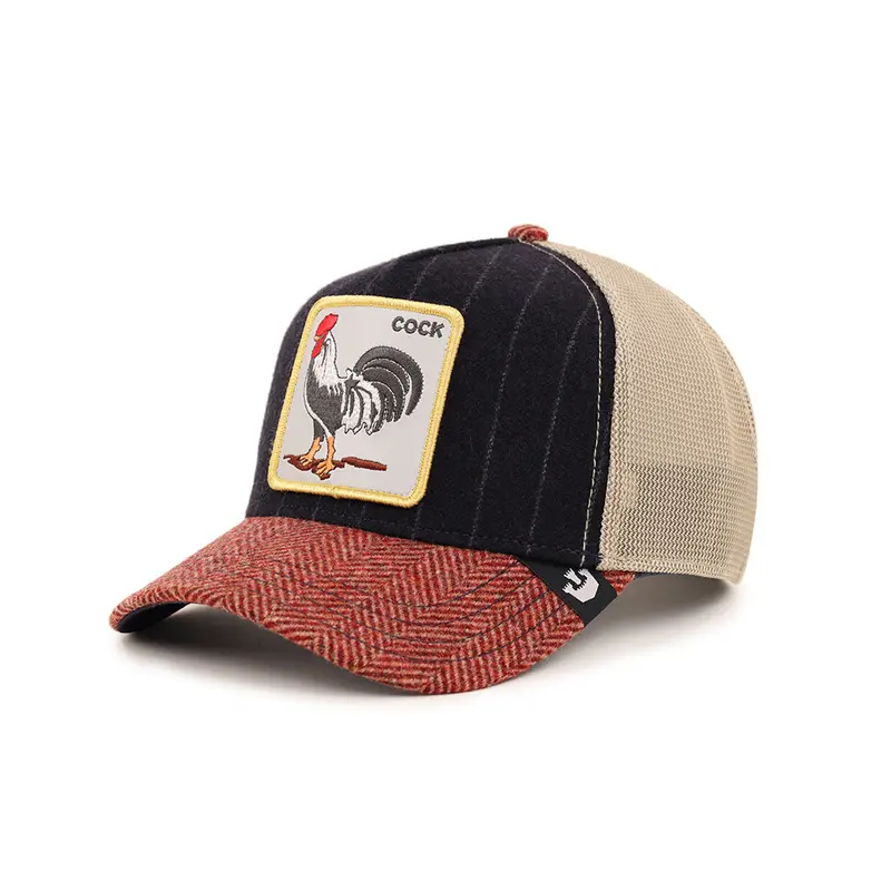 Animal Farm Moon Rooster Navy Trucker Snapback