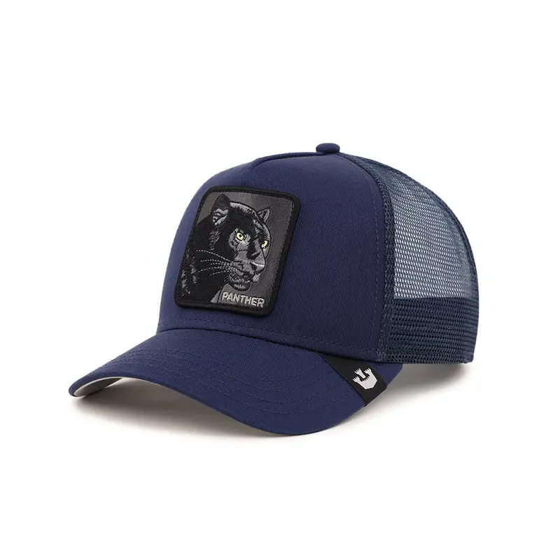 Animal Farm Navy Panther Mesh Back Trucker Snapback