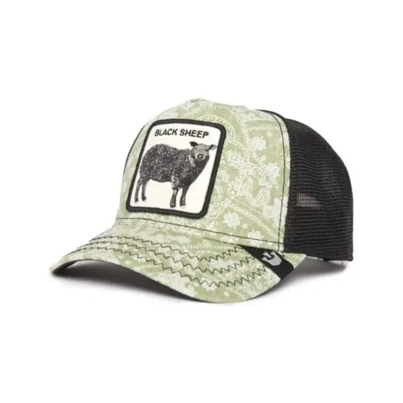 Animal Farm Paisley Black Sheep Olive Trucker Snapback