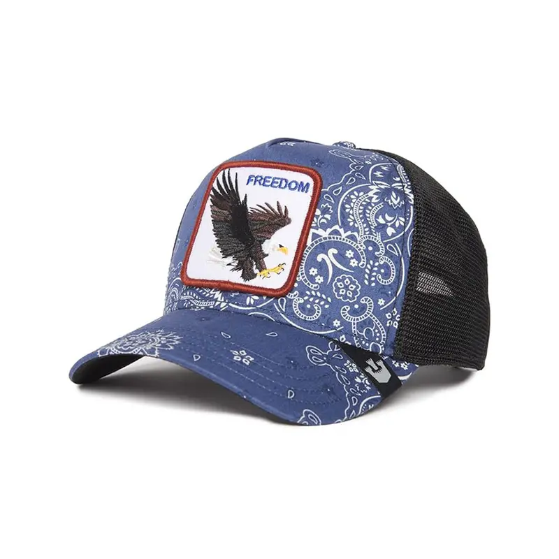 Animal Farm Paisley Freedom Navy Trucker Snapback