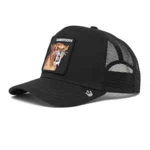 Animal Farm Sabertooth Tiger Black Trucker Snapback