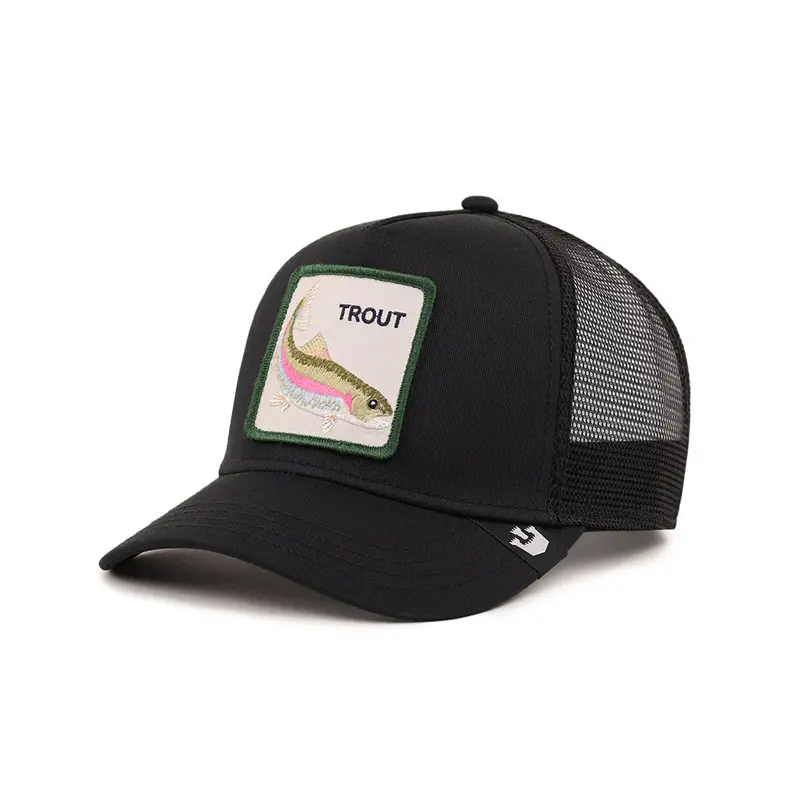 Animal Farm The Trout Fish Black Snapback Trucker Hat